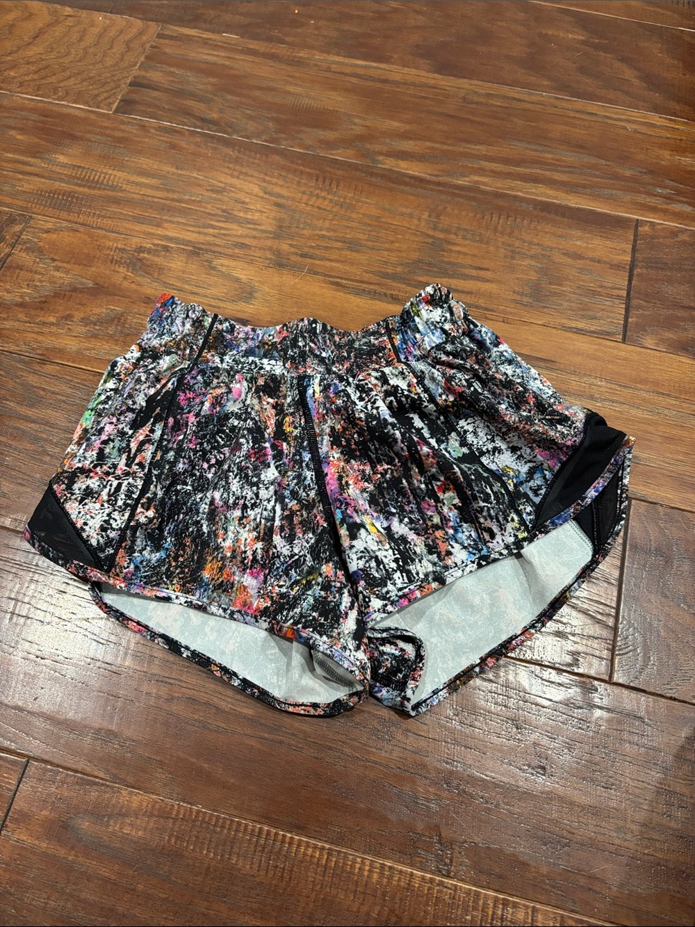 lululemon athletica Multicolor Paint-Splash Athletic Shorts